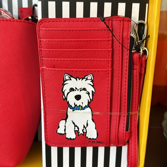 Marc tetro- red mini tote & card wristlet - Picture 3 of 5